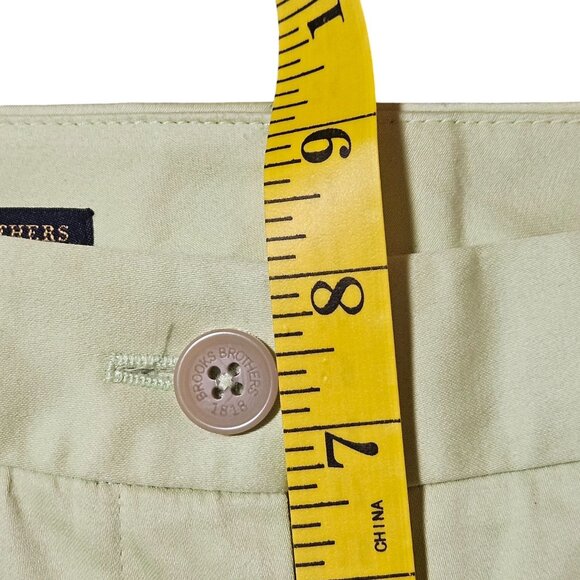 Brooks Brothers Womens Light Green 346 Natalie Fit Dress Pants Size 4 Cotton Ble - Picture 13 of 16